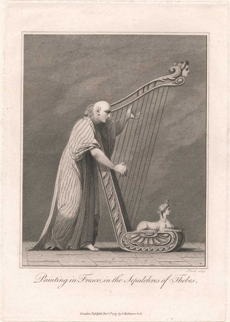 Festmény Thébai sírokban alkotó: James Heath