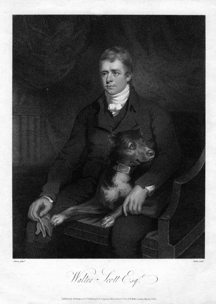 Sir Walter Scott, első baronet, termékeny skót történelmi regényíró és költő, 1810 alkotó: James Heath