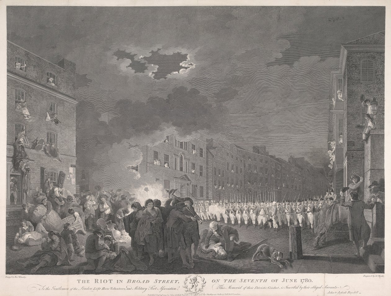 A Broad Street-i zavargás 1780. június 7-én alkotó: James Heath