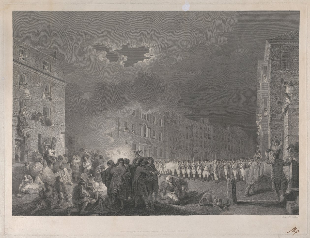 A Broad Street-i zavargás 1780. június hetedikén alkotó: James Heath