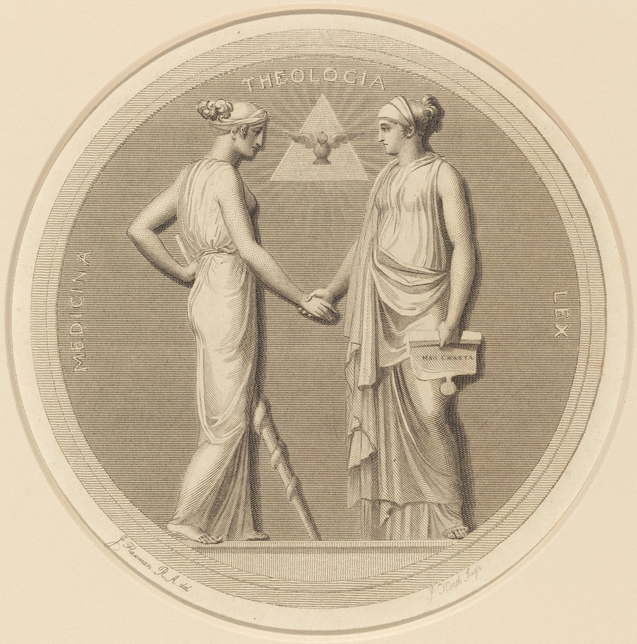 Orvostudomány - Teológia - Jog alkotó: James Heath after John Flaxman
