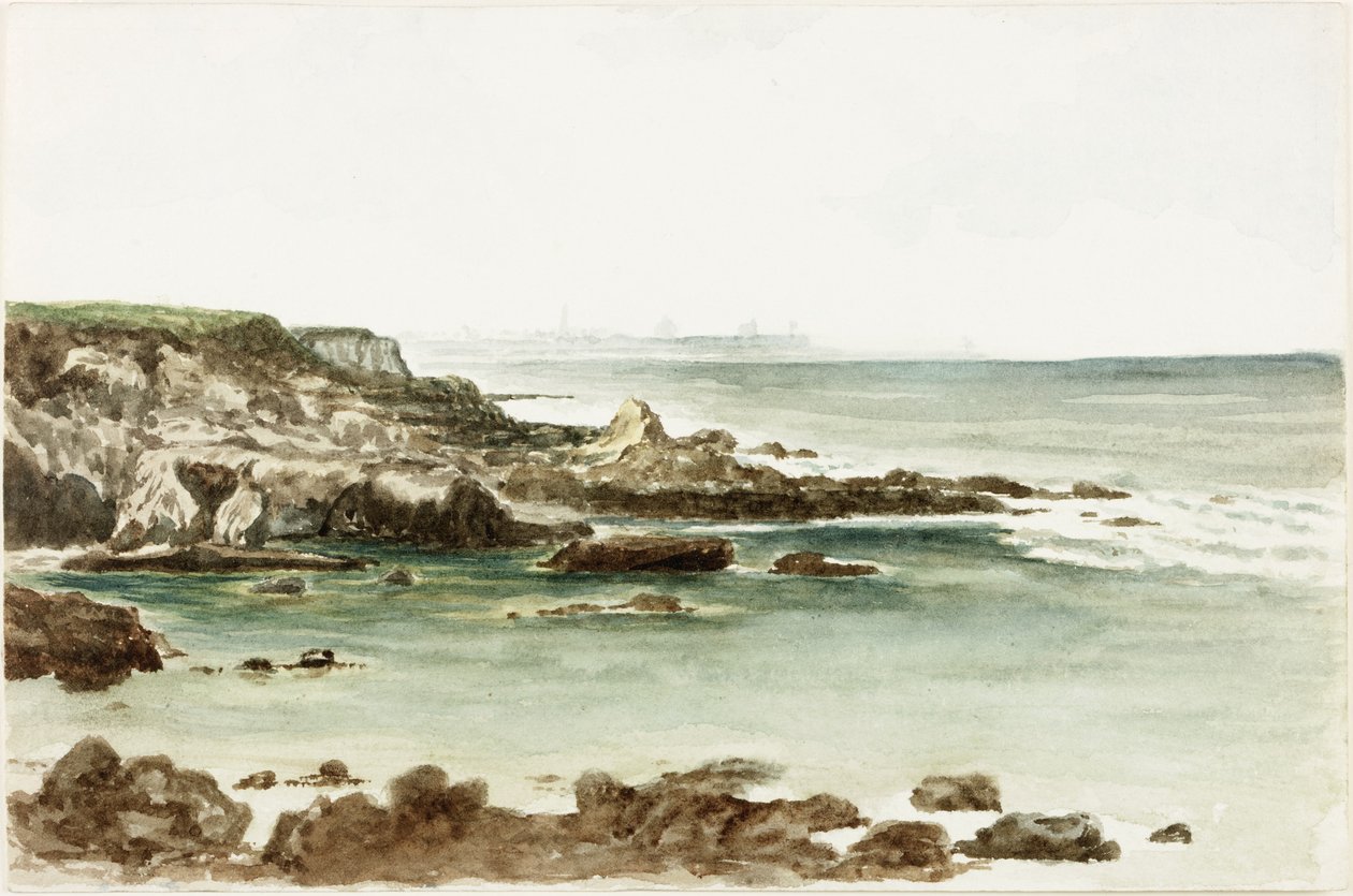 Marsden közelében, Északra nézve (akvarell és testfesték papíron) alkotó: James Henry Cleet