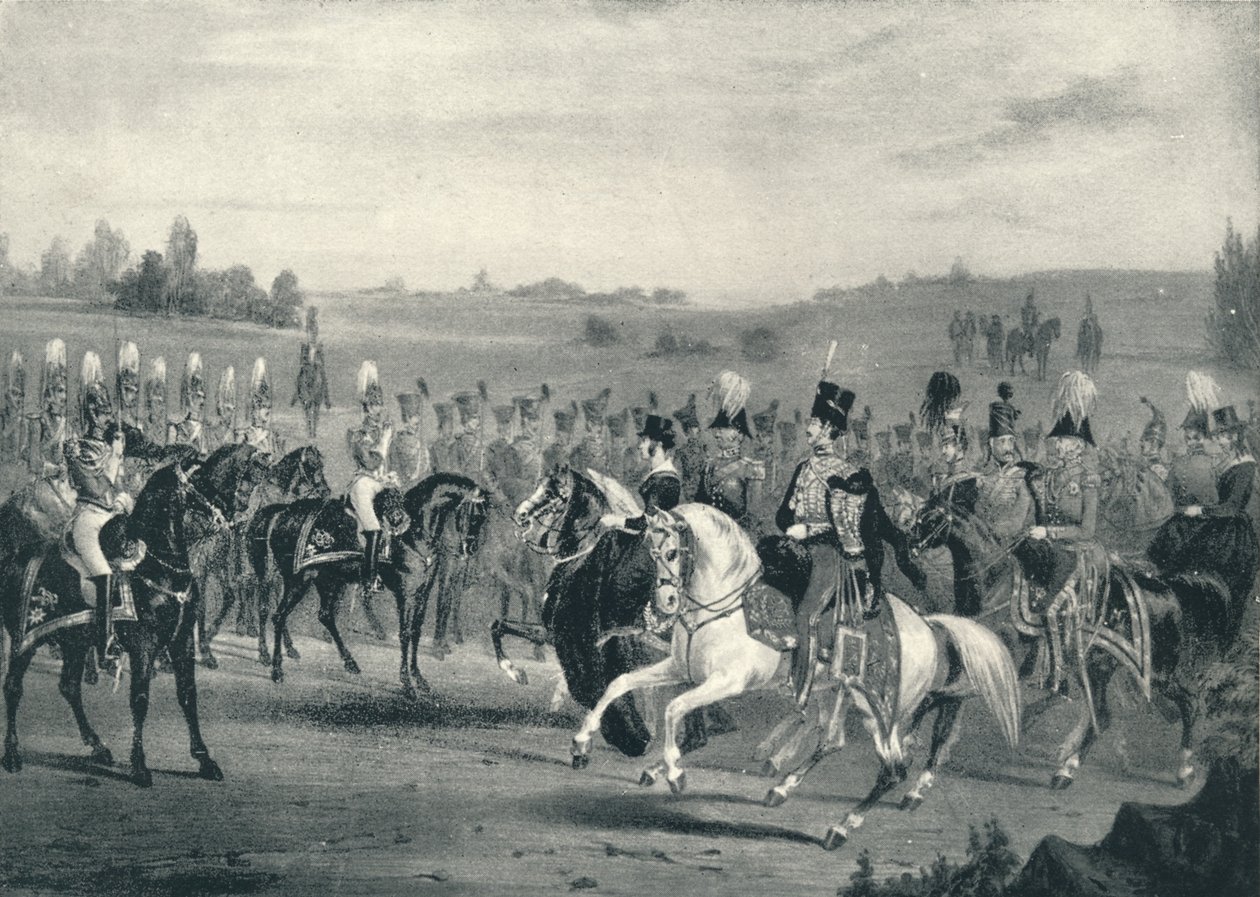 Szemle az 1. életőrségről és a 8. huszárokról, 1842. június 4., 1842. 1909. alkotó: James Henry Lynch