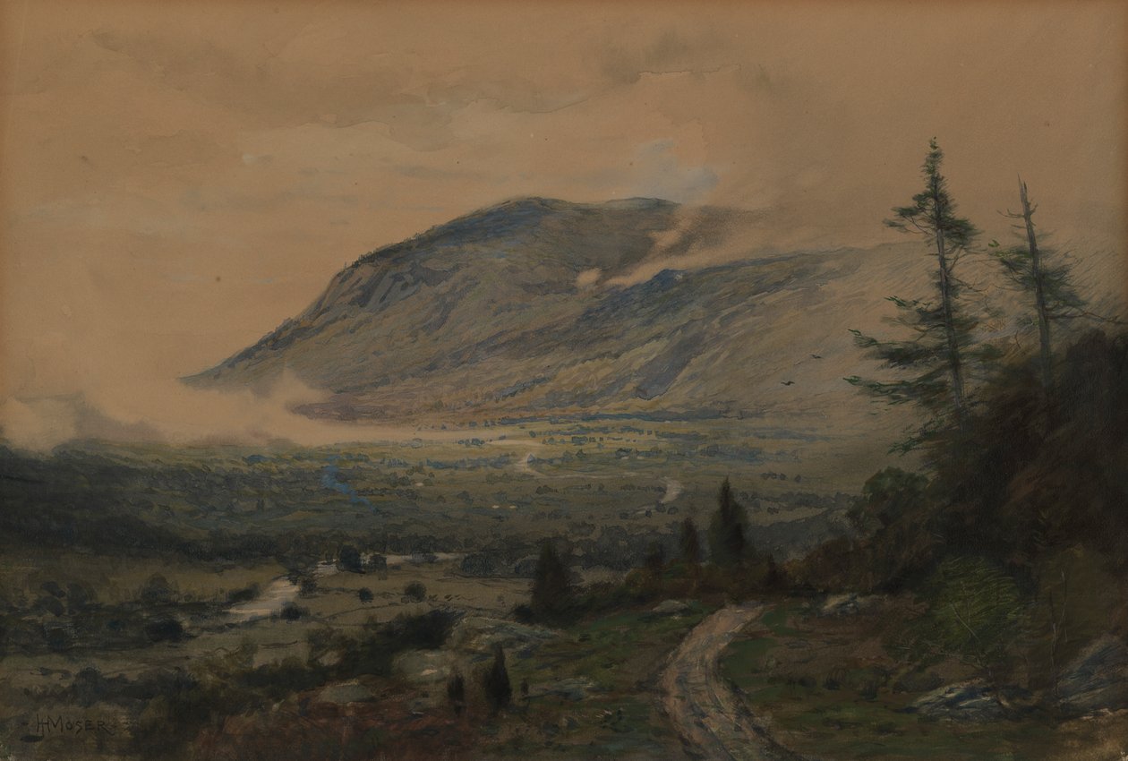 Hegy és Völgy, 1893. alkotó: James Henry Moser