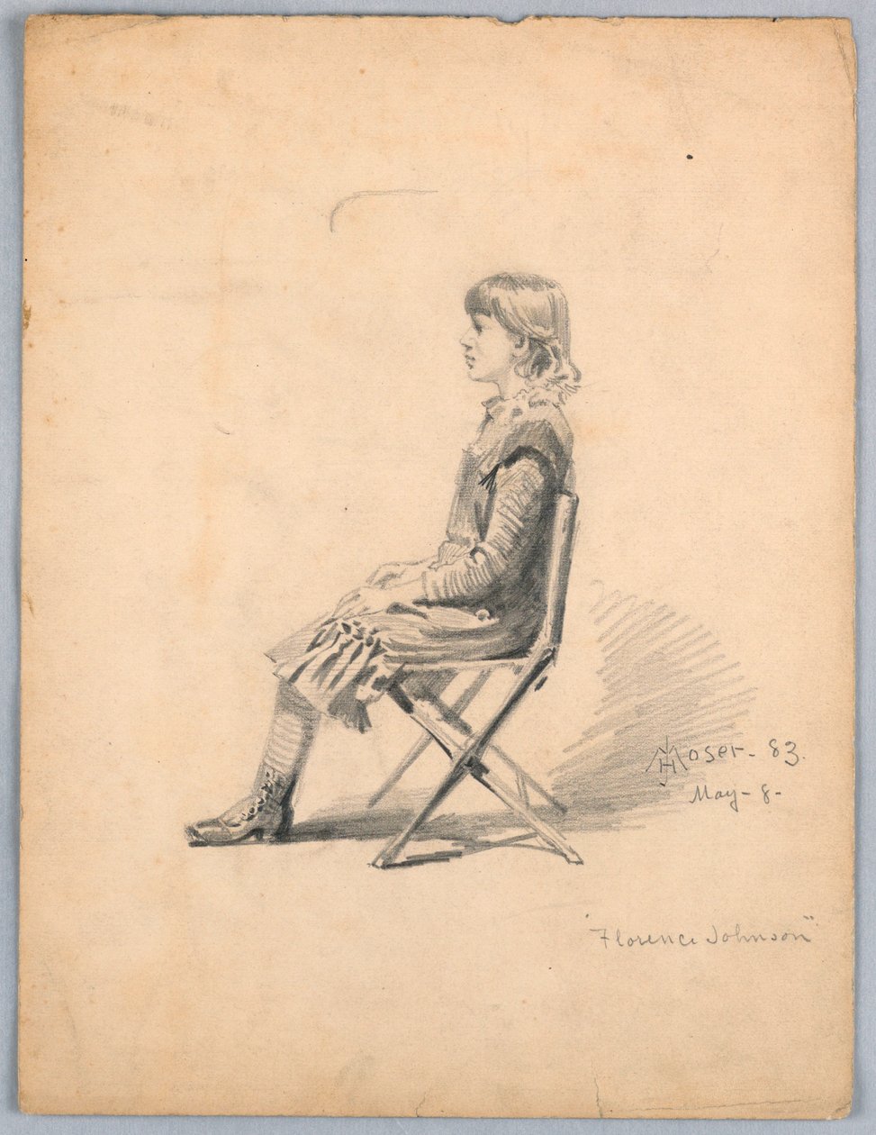 Florence Johnson portréja alkotó: James Henry Moser