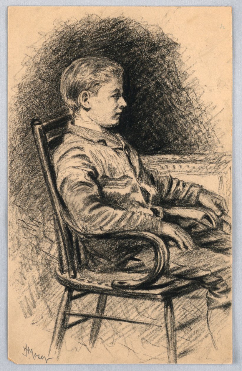 Egy fiú portréja alkotó: James Henry Moser
