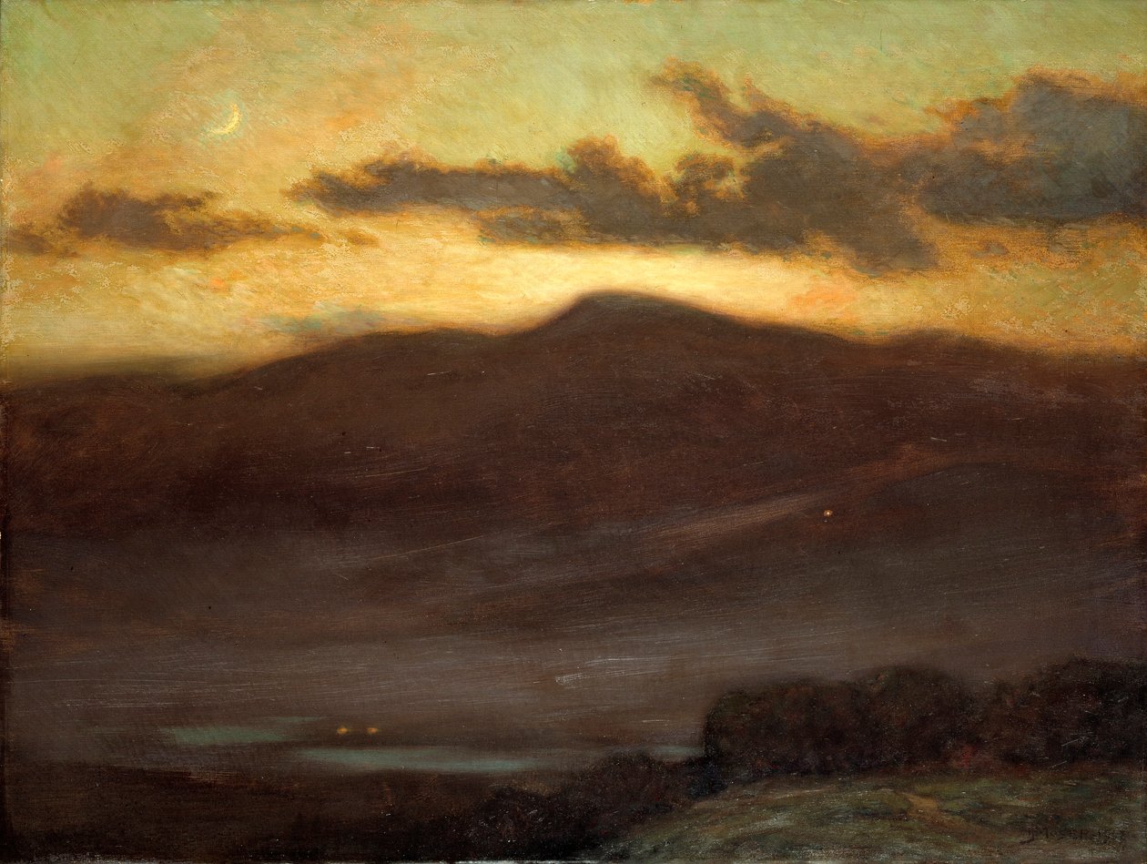 Naplemente, Mount McIntyre alkotó: James Henry Moser