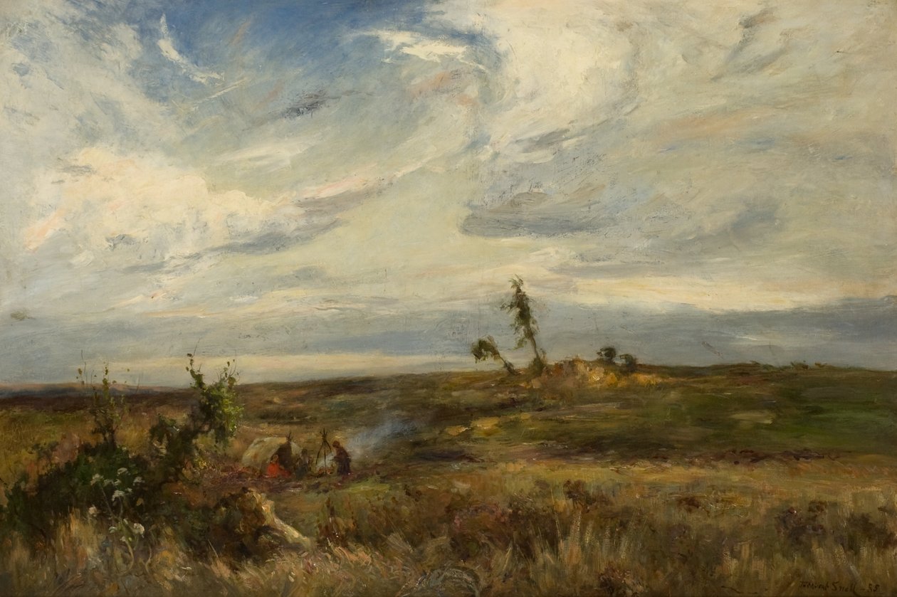 Egy cigánytábor alkotó: James Herbet Snell