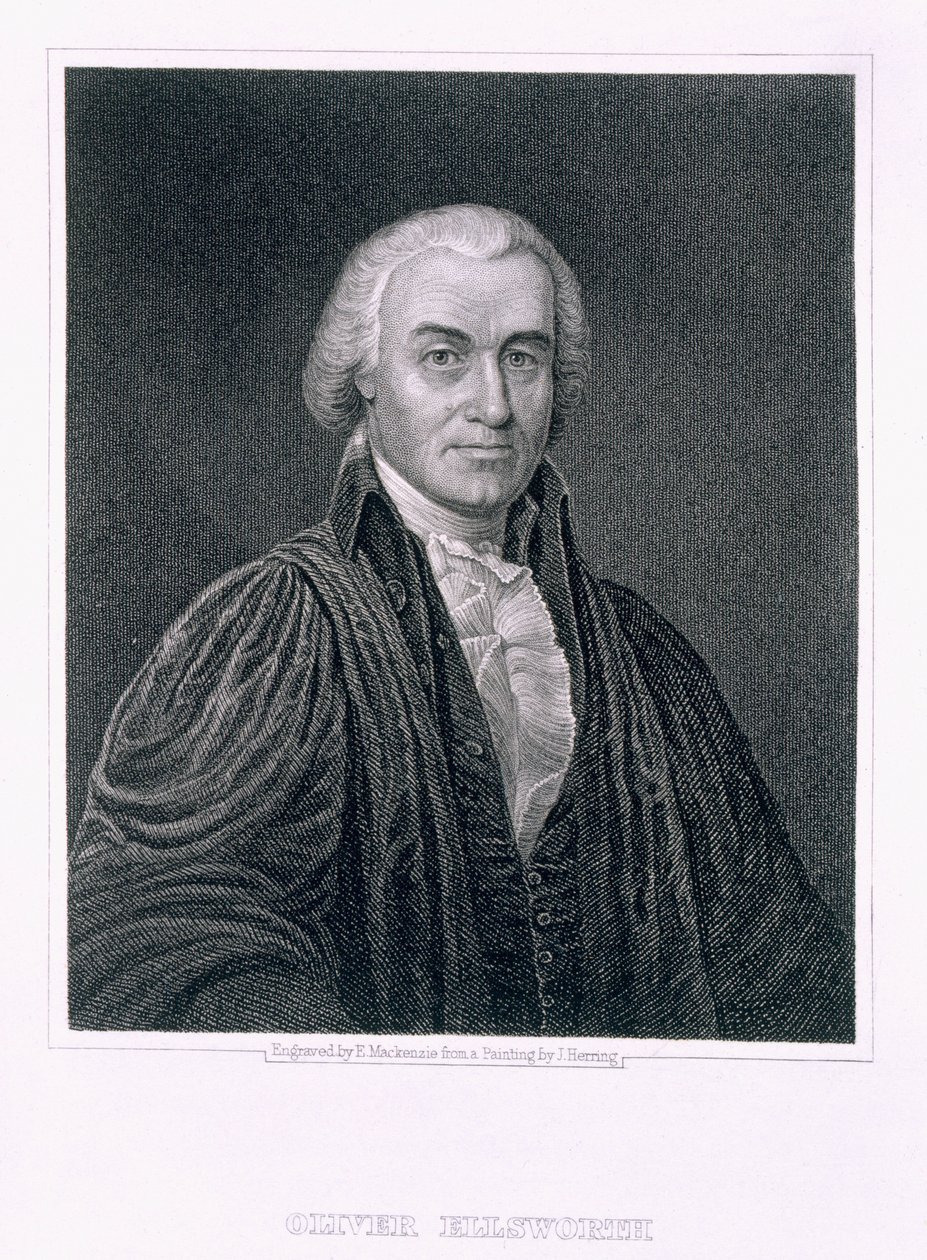 Oliver Ellsworth, metszett E. Mackenzie alkotó: James Herring