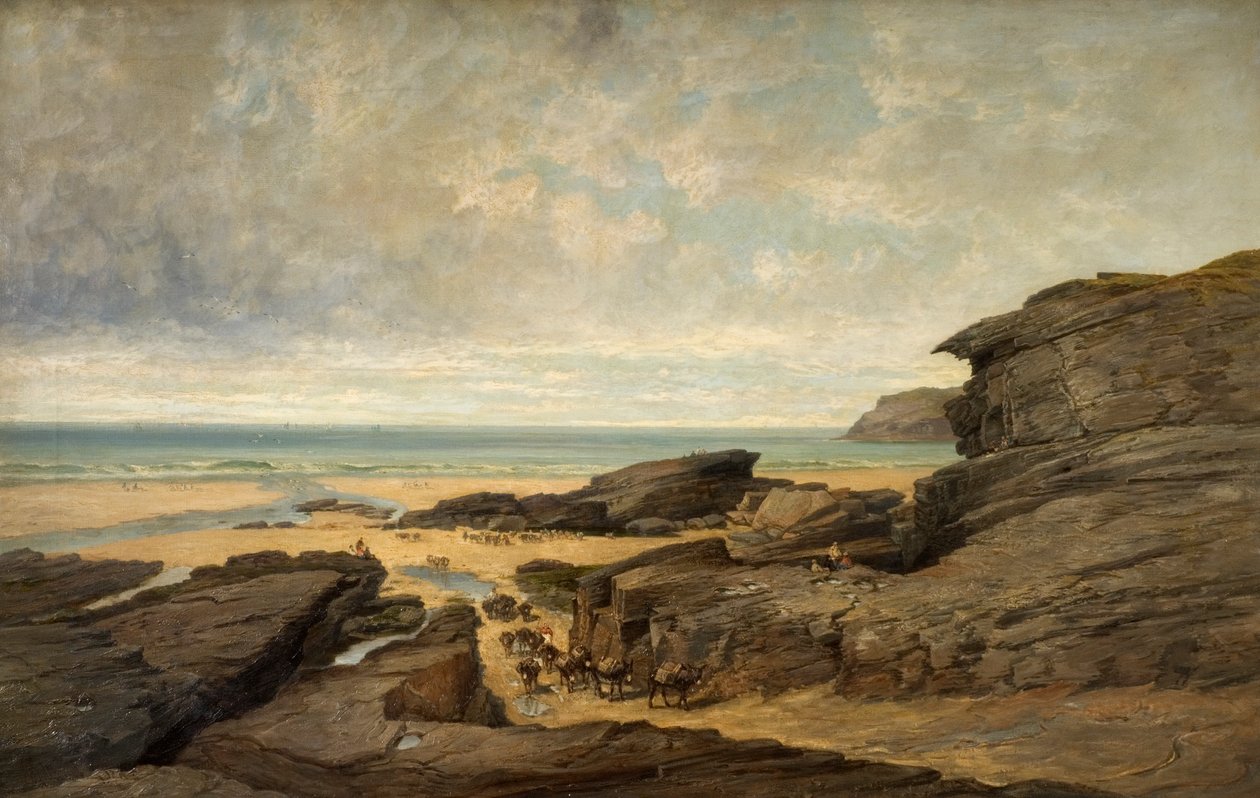 Low Water, Trebarwith Strand, Tintagel, Cornwall alkotó: James Holland
