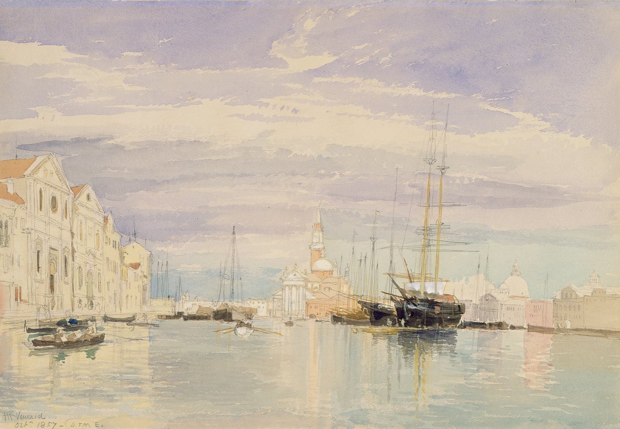A Giudecca S. Giorgio Maggiore-val, Velence alkotó: James Holland