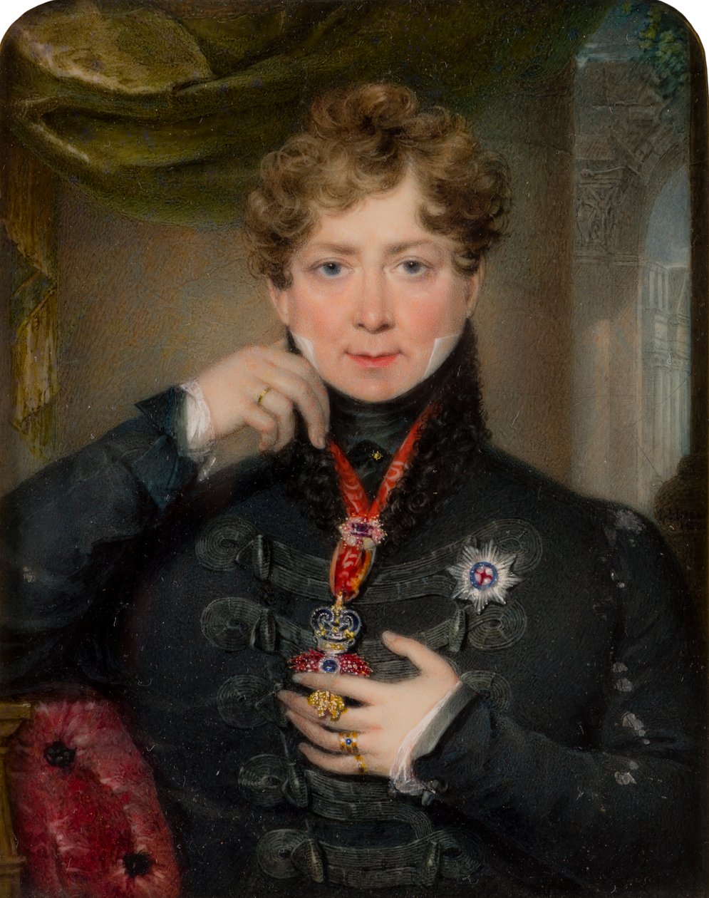 György király lV (1762-1830) portréja, 1797-1830 körül (olaj, vászon) alkotó: James Holmes
