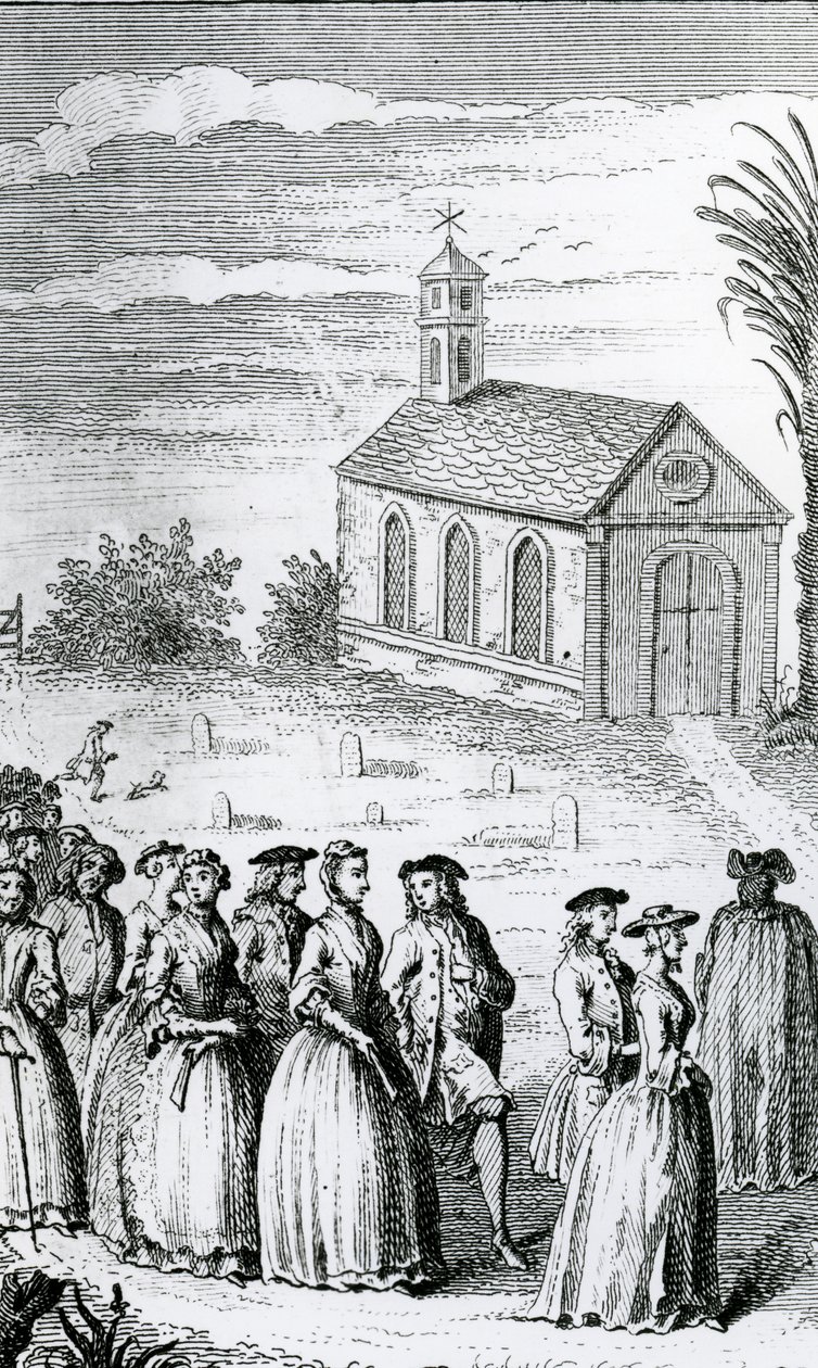 Illusztráció Henry Fielding "Joseph Andrews és barátja, Abraham Adams úr kalandjainak története" című, 1742-ben megjelent művéből. alkotó: James Hulett
