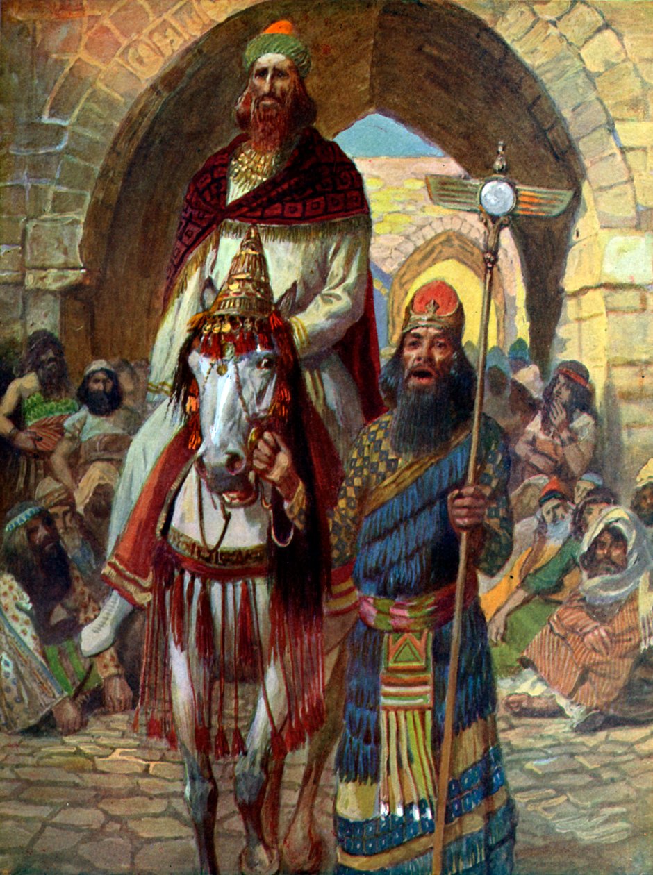 Márdokeus diadala by J James Tissot - Biblia alkotó: James Jacques Joseph (after) Tissot