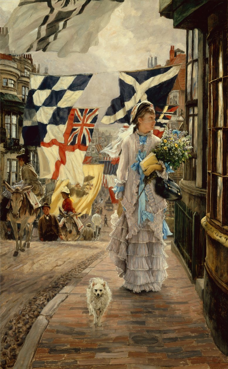 Ünnepi nap Brightonban alkotó: James Jacques Joseph Tissot