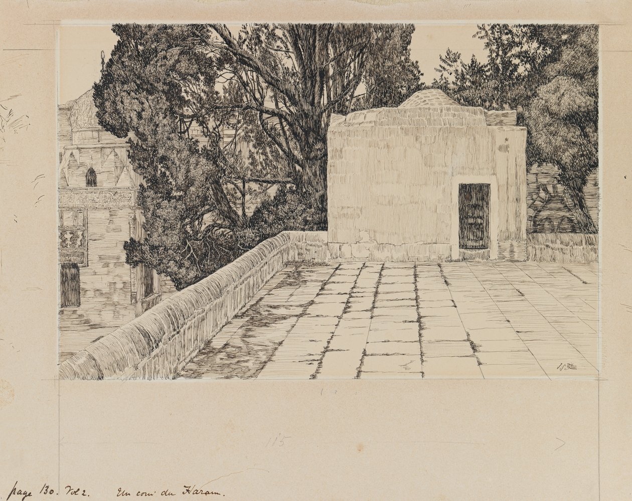 A Haram sarka, illusztráció a mi Urunk Jézus Krisztus életéből (tinta és grafit kartonon) alkotó: James Jacques Joseph Tissot