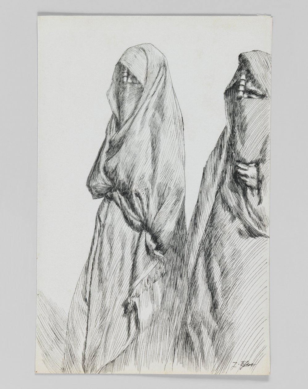 Út az Olajfák hegyén, illusztráció a mi Urunk Jézus Krisztus életéből alkotó: James Jacques Joseph Tissot