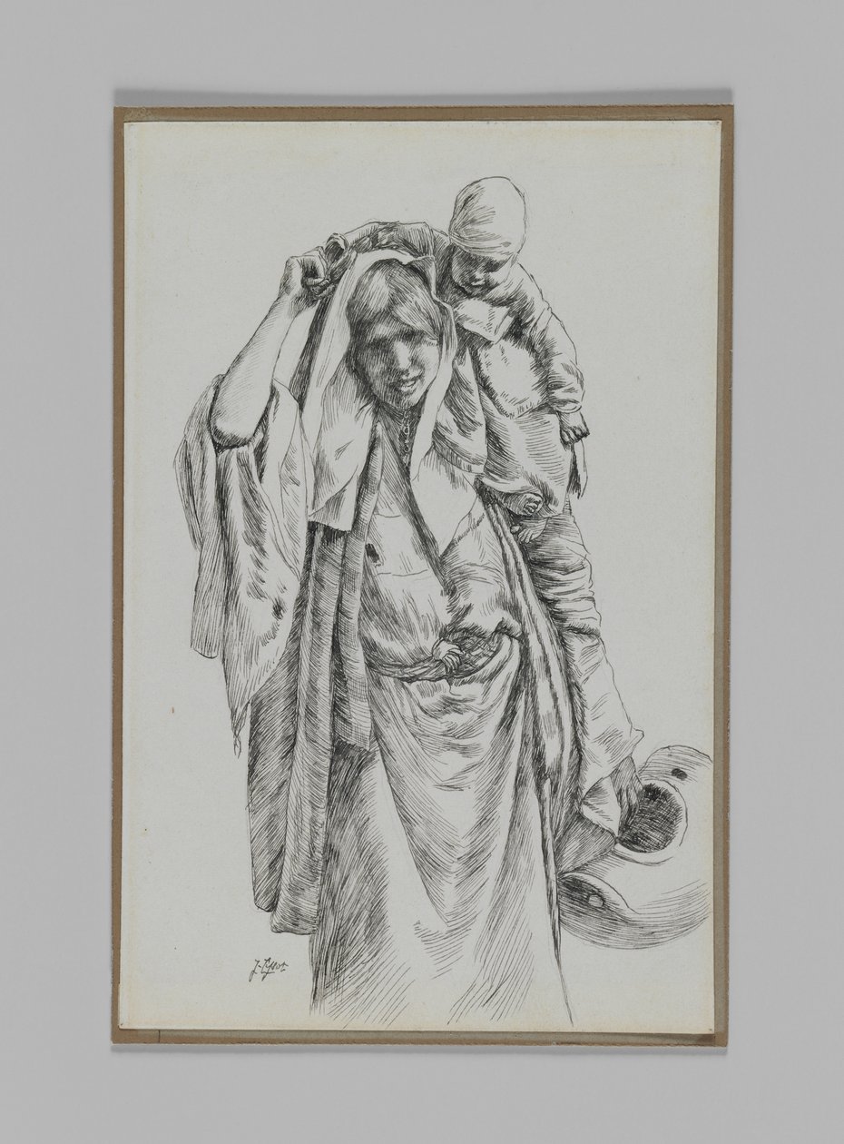Egy tipikus jeruzsálemi nő, illusztráció a mi Urunk Jézus Krisztus életéből alkotó: James Jacques Joseph Tissot