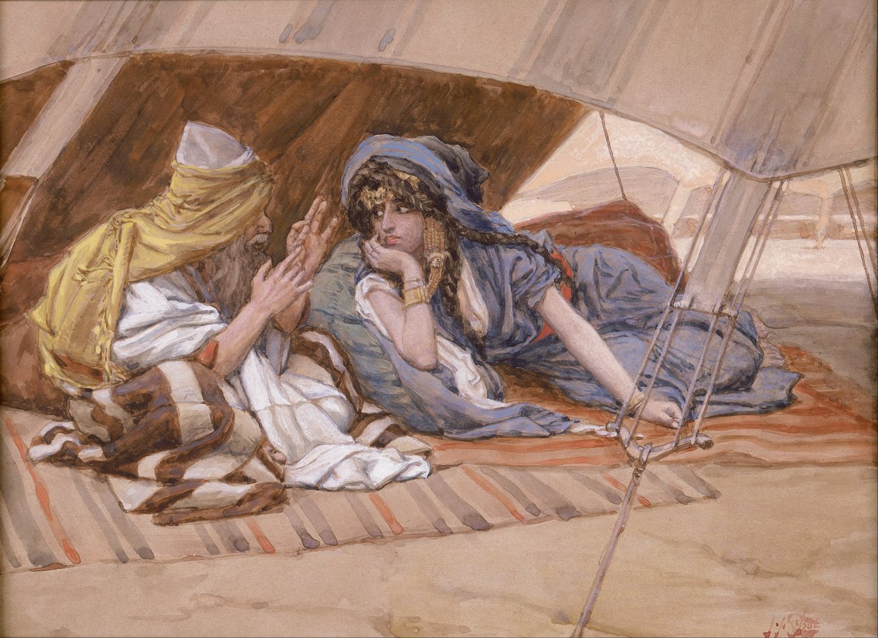 Ábrám tanácsosa Száraiba alkotó: James Jacques Joseph Tissot