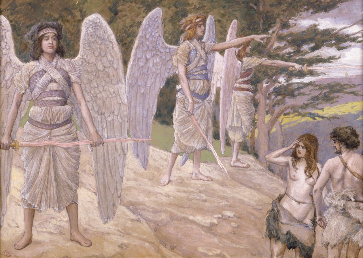 Ádám és Éva elüldözve a paradicsomból, 1896-1902 alkotó: James Jacques Joseph Tissot