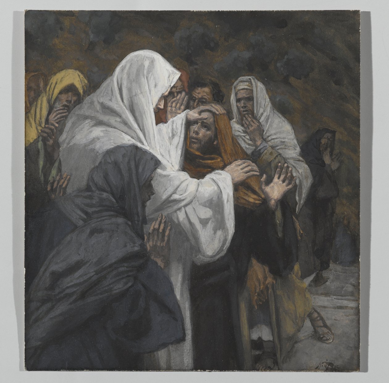 Beszéd Szent Fülöphöz, illusztráció: Urunk Jézus Krisztus élete, 1886-94 (wc grafit fölött, papíron) alkotó: James Jacques Joseph Tissot