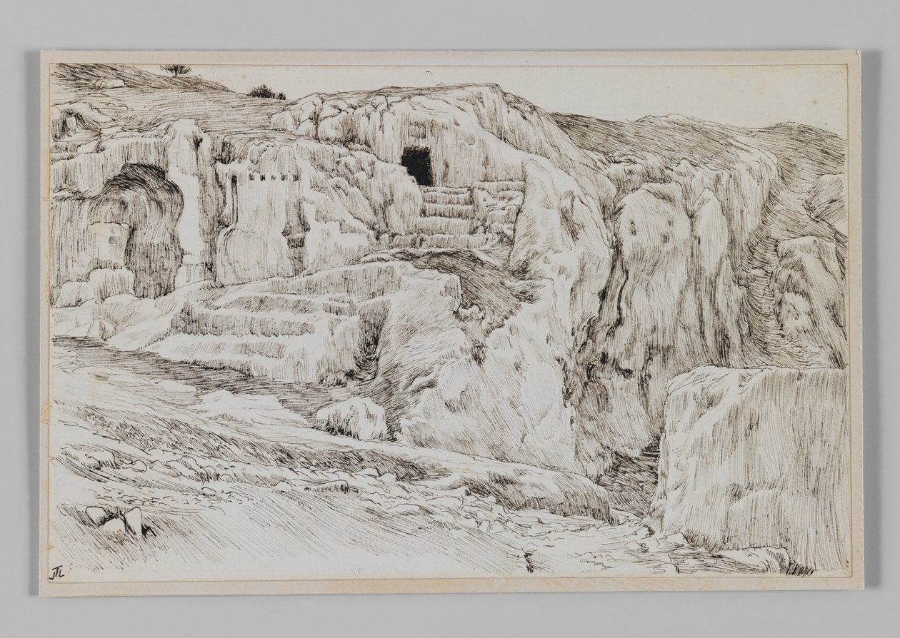 Ősi sírok, Hinnom völgye, illusztráció a mi Urunk Jézus Krisztus életéből alkotó: James Jacques Joseph Tissot