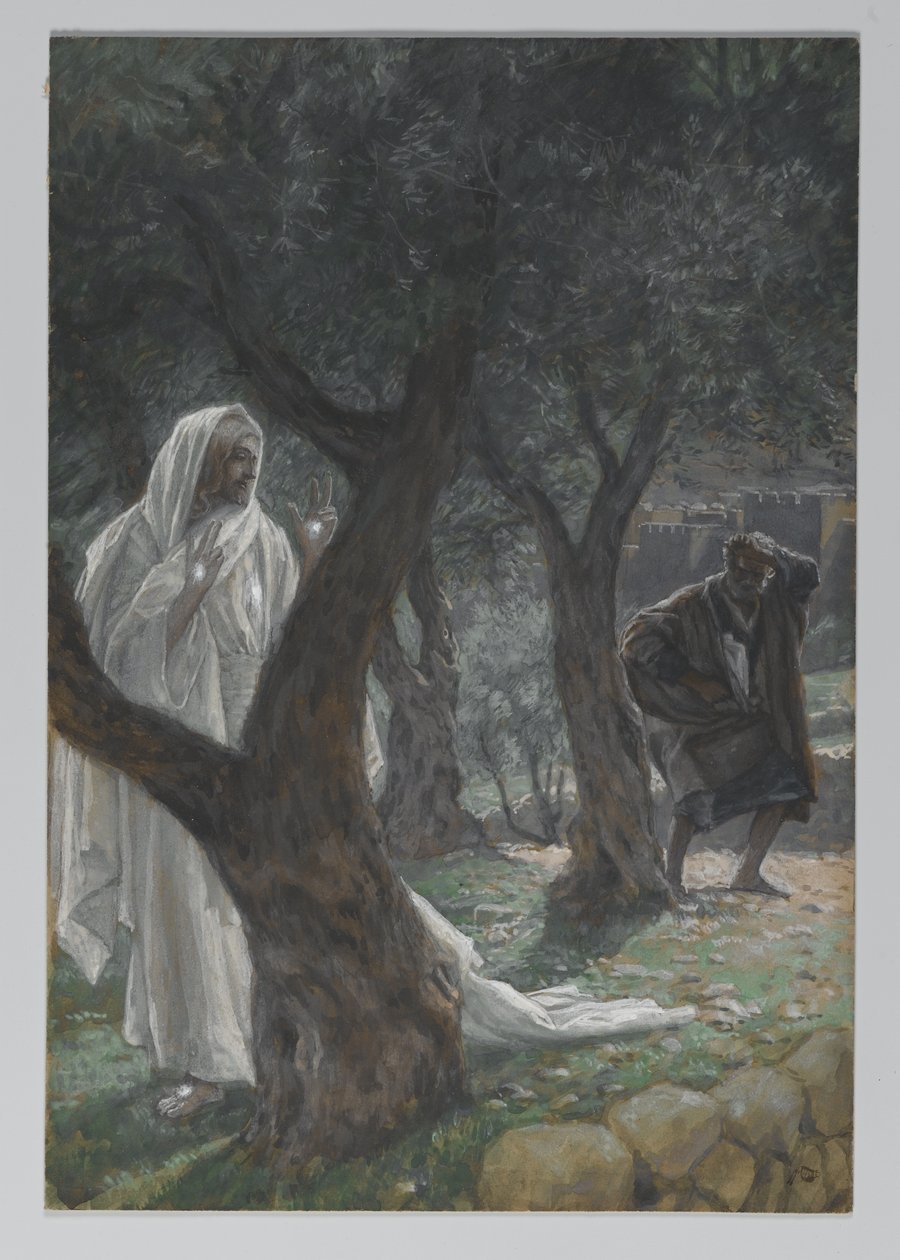 Urunk jelenése Szent Péternek, illusztráció: Urunk Jézus Krisztus élete, 1886-94 (wc grafit fölött, papíron) alkotó: James Jacques Joseph Tissot