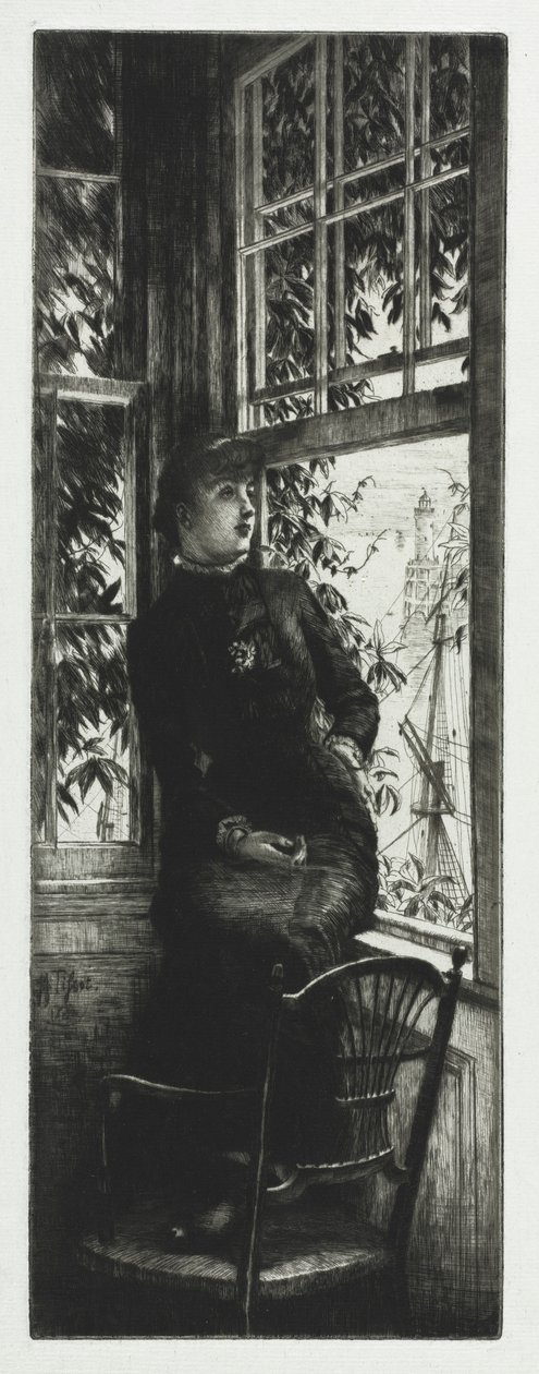 A tengerparton, 1880. alkotó: James Jacques Joseph Tissot