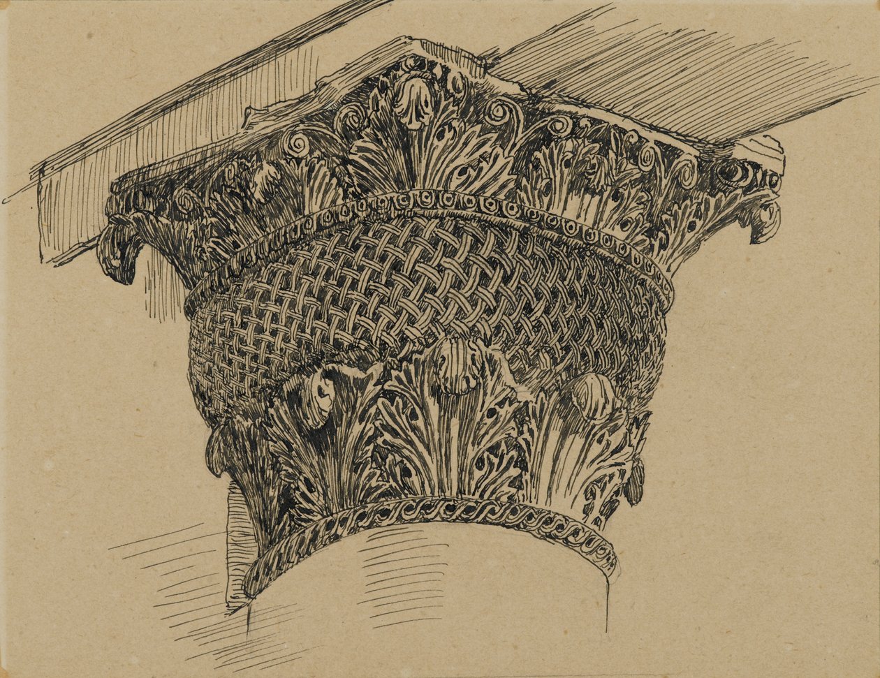 Tőke az El-Aksa mecsetből, illusztráció az Urunk Jézus Krisztus életéből, 1886-94 (toll és tinta a táblára szerelt papíron) alkotó: James Jacques Joseph Tissot