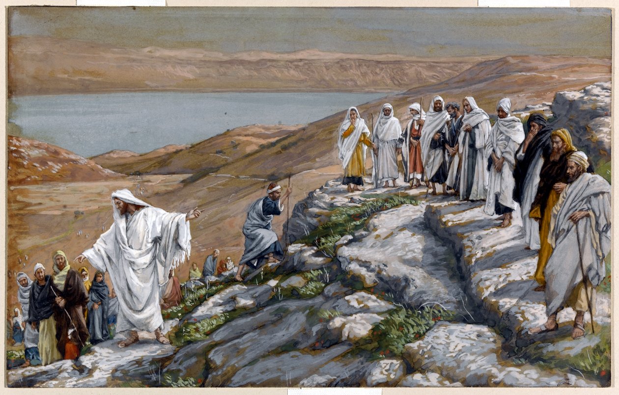 Krisztus kiküldi a hetven tanítványt, kettesével, illusztráció: Krisztus élete, 1884-1896 (wc és gouache kartonon) alkotó: James Jacques Joseph Tissot