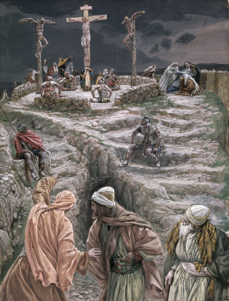 Eloi Eloi Lama Sabacthani, illusztráció a Krisztus életéhez, 1884-96 körül (wc és gouache kartonon) alkotó: James Jacques Joseph Tissot