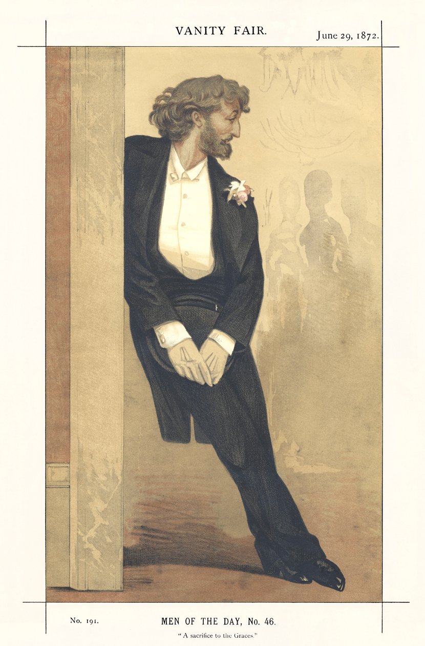 Frederick Leighton, a "Vanity Fair"-ből alkotó: James Jacques Joseph Tissot