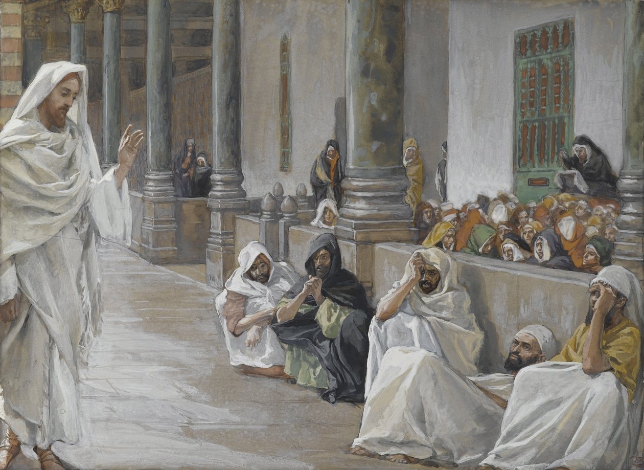 Aki Isten, hallja Isten szavát, illusztráció: Urunk Jézus Krisztus élete, 1886-94 (wc grafit fölött, papíron) alkotó: James Jacques Joseph Tissot
