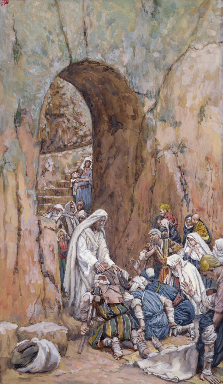 Nem tett csodát, csak meggyógyította őket (wc papíron) alkotó: James Jacques Joseph Tissot