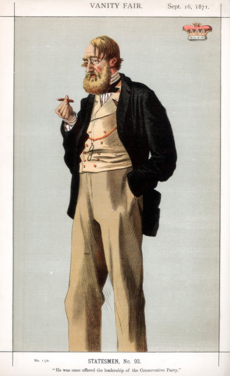 Egyszer felajánlották neki a Konzervatív Párt vezetését, 1871-ben. alkotó: James Jacques Joseph Tissot