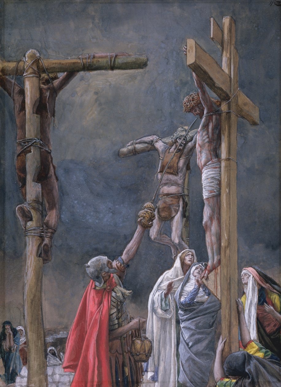 Én Szomjúság. A Jézusnak adott ecet, illusztráció a Krisztus életéhez, 1884-96 körül (wc és gouache kartonon) alkotó: James Jacques Joseph Tissot