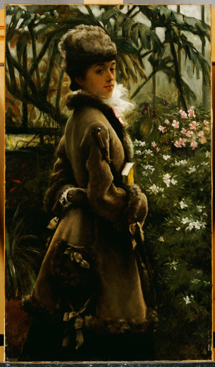 Az üvegházban, 1867-69 körül alkotó: James Jacques Joseph Tissot