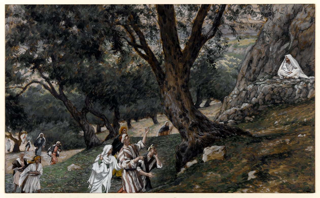 Jézus kiment egy sivatagi helyre, illusztráció: Krisztus élete, 1884–1896 (wc és gouache kartonon) alkotó: James Jacques Joseph Tissot