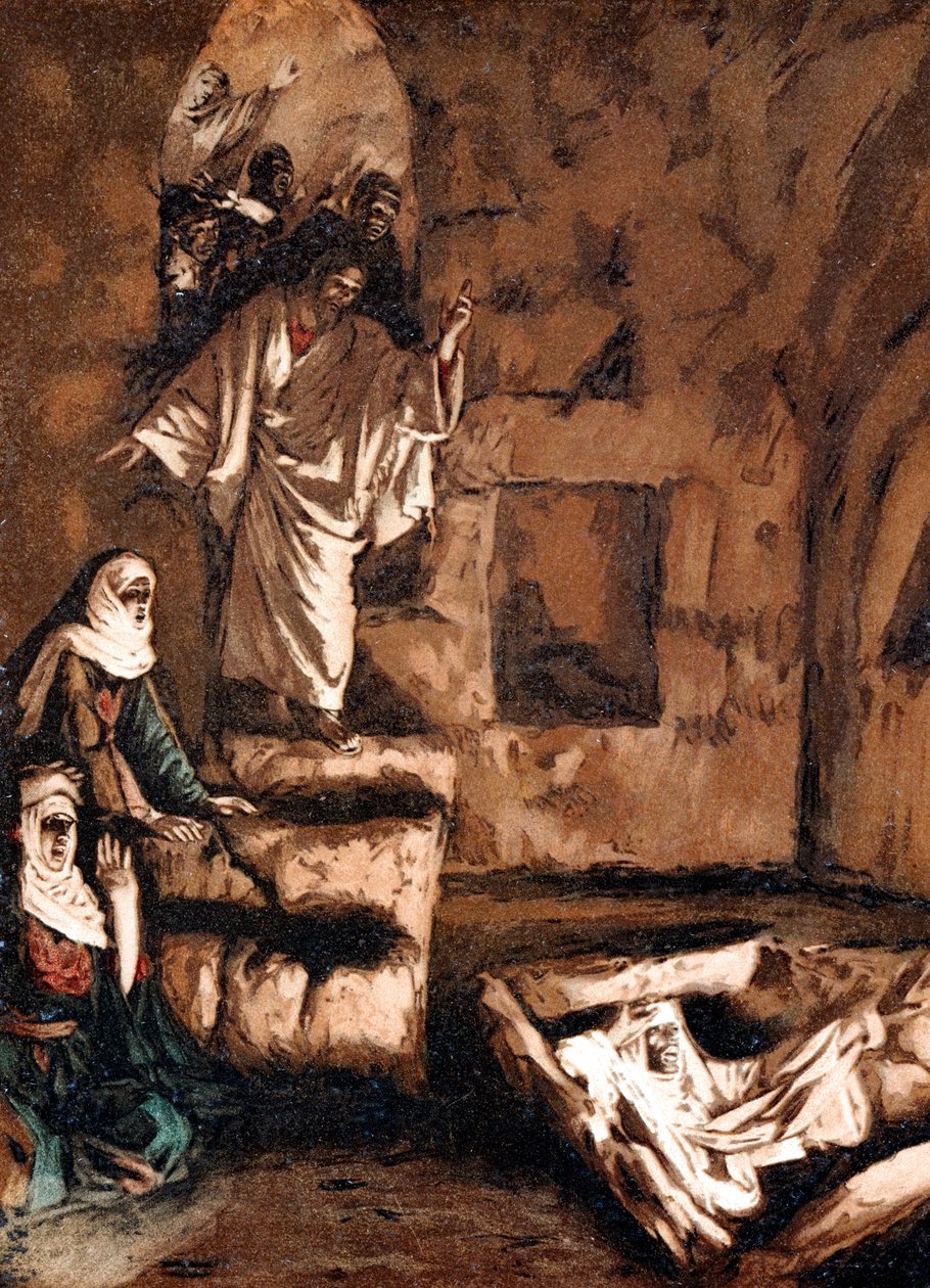 Jézus feltámasztja Lázárt a sírból, 1897 alkotó: James Jacques Joseph Tissot