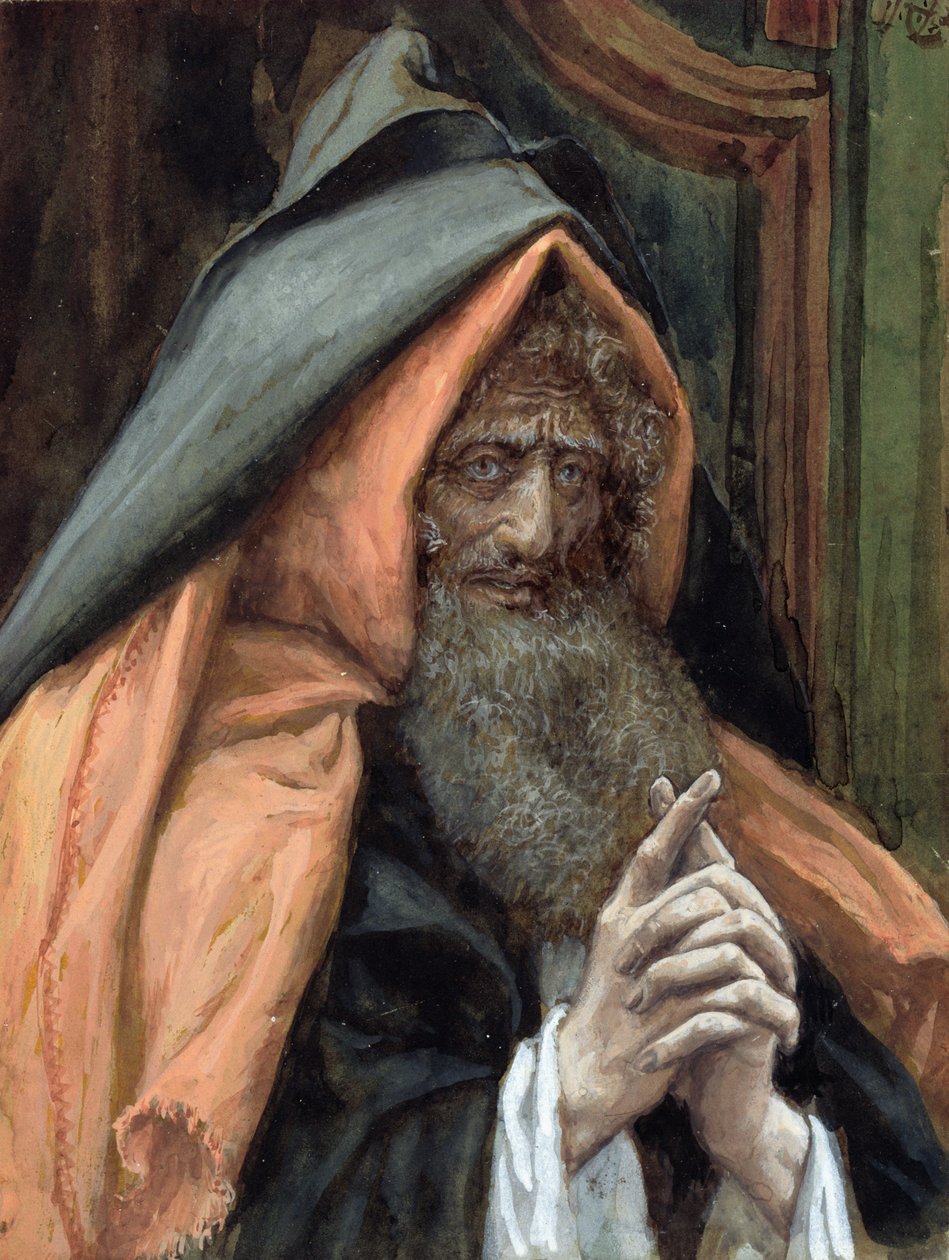 Arimatheai József, illusztráció a Krisztus életéhez, 1886-94 körül (wc és gouache kartonon) alkotó: James Jacques Joseph Tissot