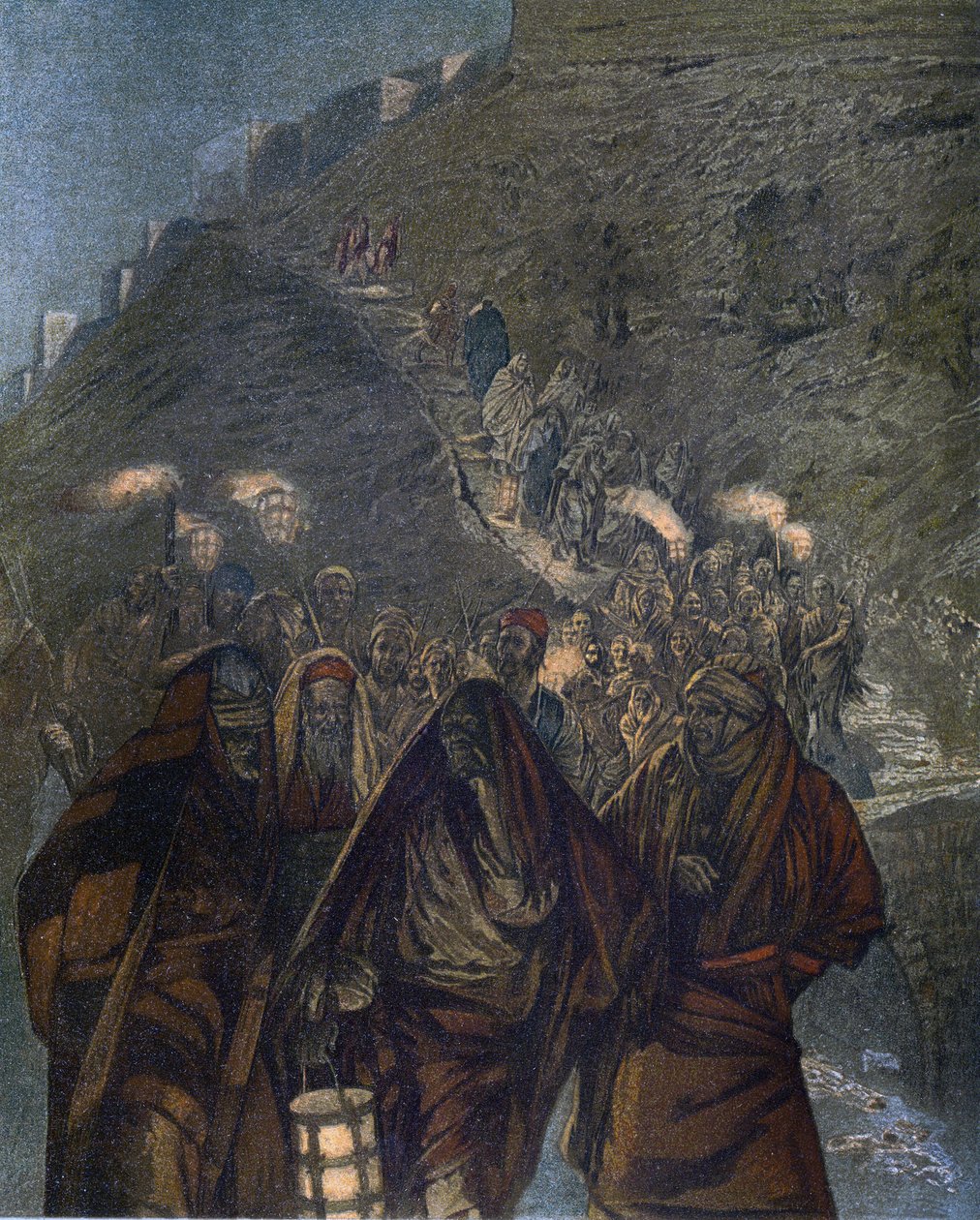 Júdás és vele nagy sokaság - Júdás és vele nagy sokaság - „A mi Urunk Jézus Krisztus életéből” - 1899 James Tissot - La vie de notre seigneur Jesus Christ, Jacques Joseph (Jacques-Joseph) Tissot és James Tissot (1836-190 alkotó: James Jacques Joseph Tissot