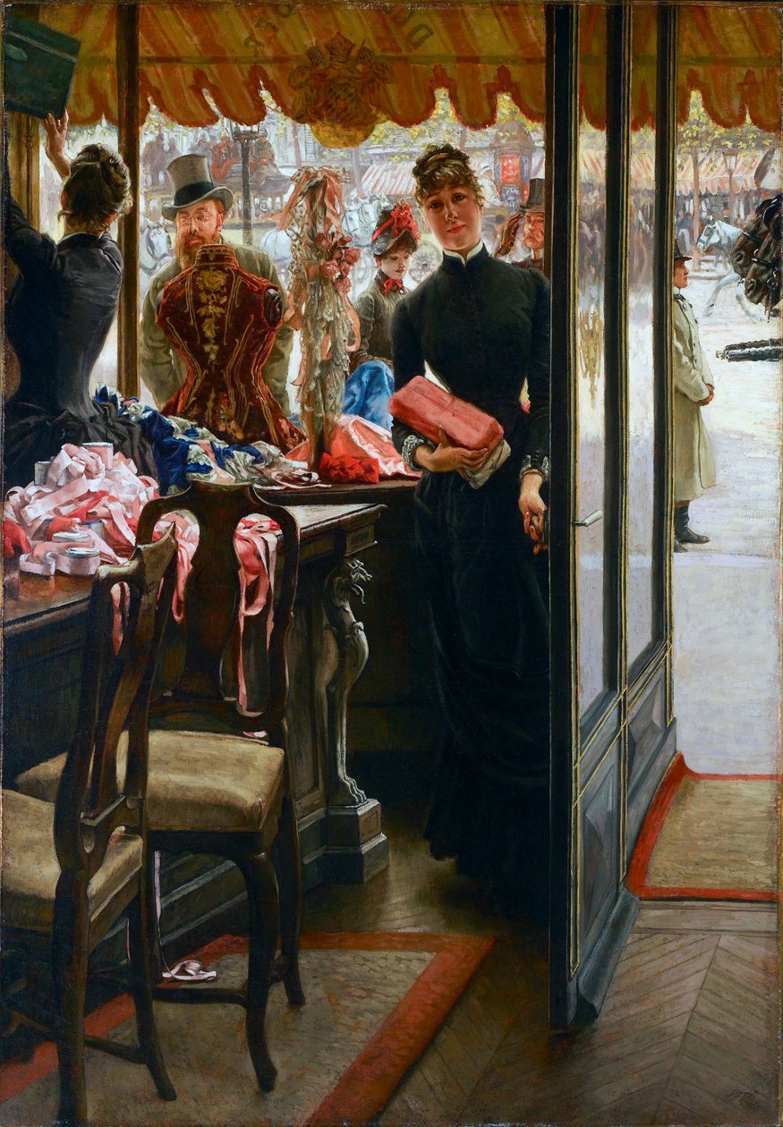 ""A bolti lány"" Jacques Joseph (Jacques-Joseph) Tissot festménye szerint James Tissot (1836-1902) alkotó: James Jacques Joseph Tissot
