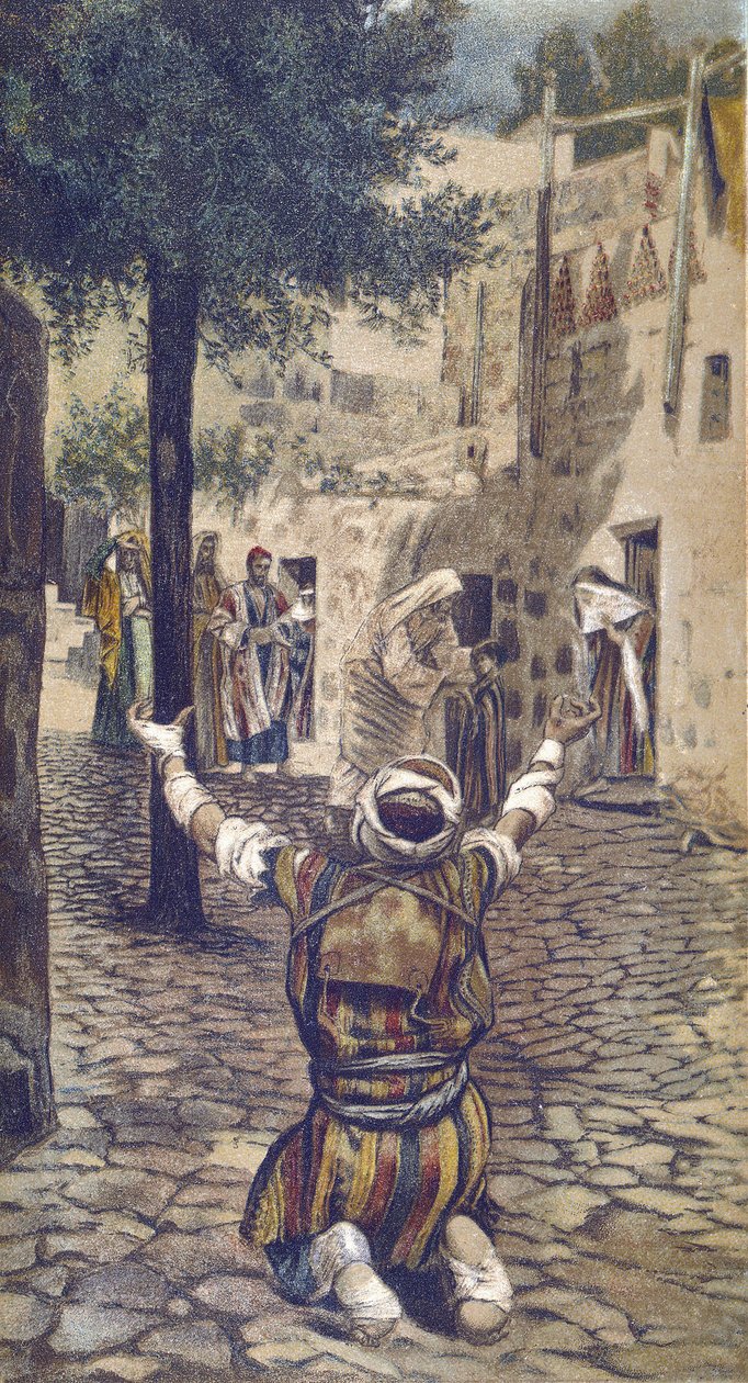 La guerison des lepers à Capharnaum - A leprások gyógyulása Kafarnaumban - "A mi Urunk Jézus Krisztus élete" című filmből - James Tissot 1899 - La vie de notre seigneur Jesus Christ, Jacques Joseph (Jacques Joseph) Tissot dit James Tissot (1836-1902) alkotó: James Jacques Joseph Tissot