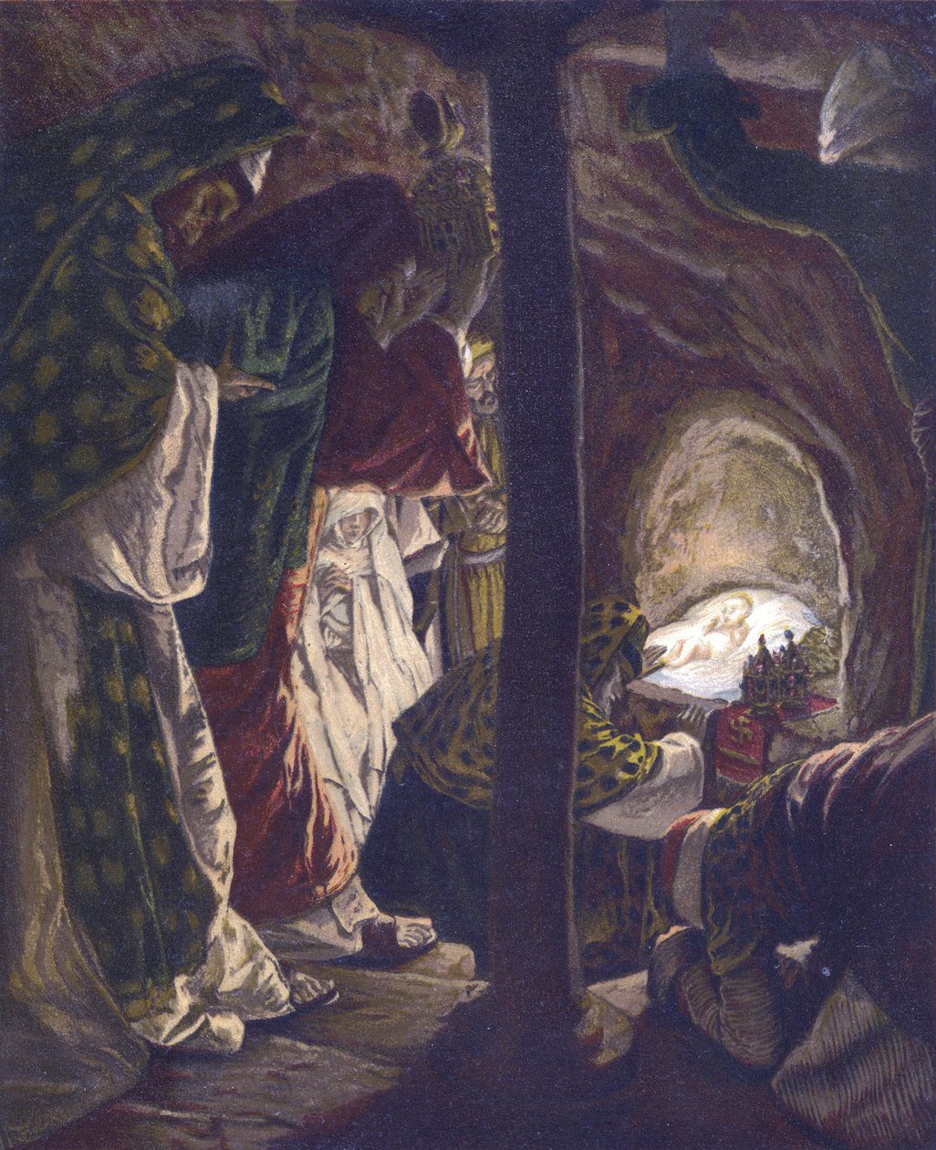 A mágusok imádása - „A mi Urunk Jézus Krisztus életéből” - 1899 James Tissot - La vie de notre seigneur Jesus Christ, Jacques Joseph (Jacques-Joseph) Tissot, James Tissot (1836-1902) alkotó: James Jacques Joseph Tissot
