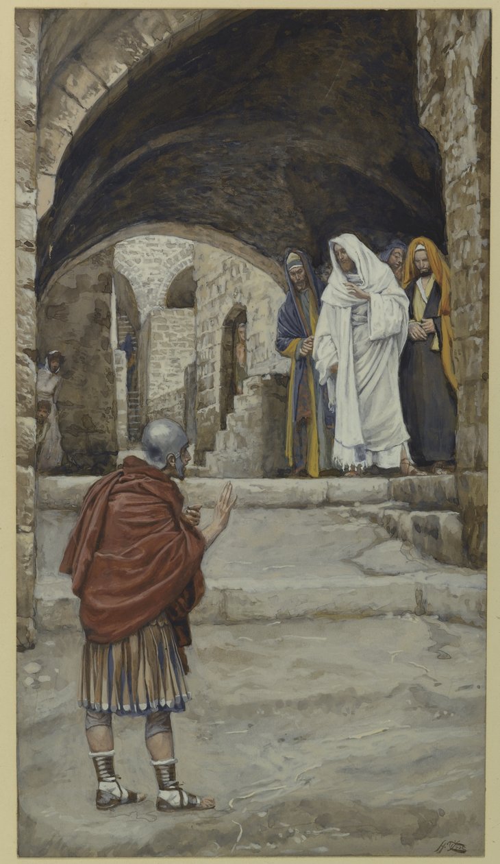 Uram, nem vagyok méltó, illusztráció az Urunk Jézus Krisztus életéből (wc grafit fölött, papíron) alkotó: James Jacques Joseph Tissot