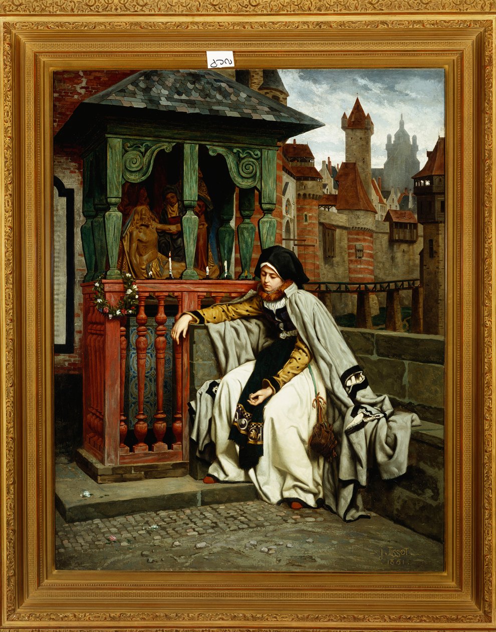 Marguerite a sáncoknál, 1861 alkotó: James Jacques Joseph Tissot