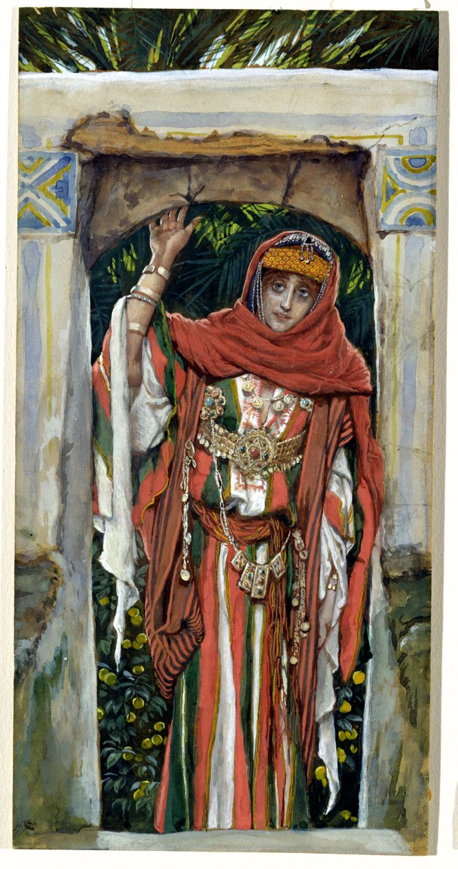 Mária Magdolna megtérése előtt, illusztráció a Krisztus életéhez, 1886-96 körül (wc papíron) alkotó: James Jacques Joseph Tissot