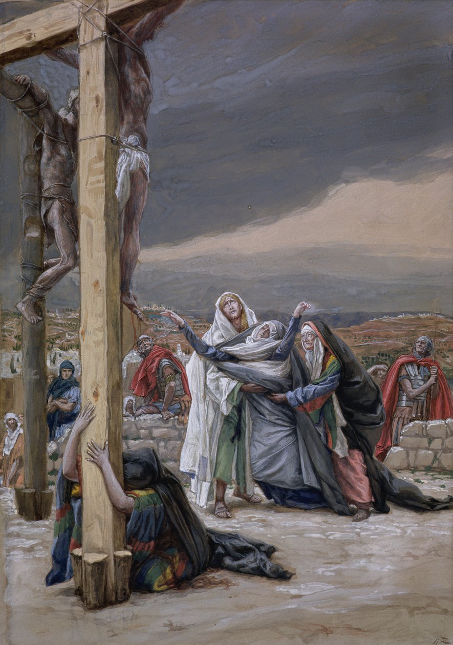 Mater Dolorosa, illusztráció a Krisztus életéhez, 1884-96 körül (wc és gouache kartonon) alkotó: James Jacques Joseph Tissot