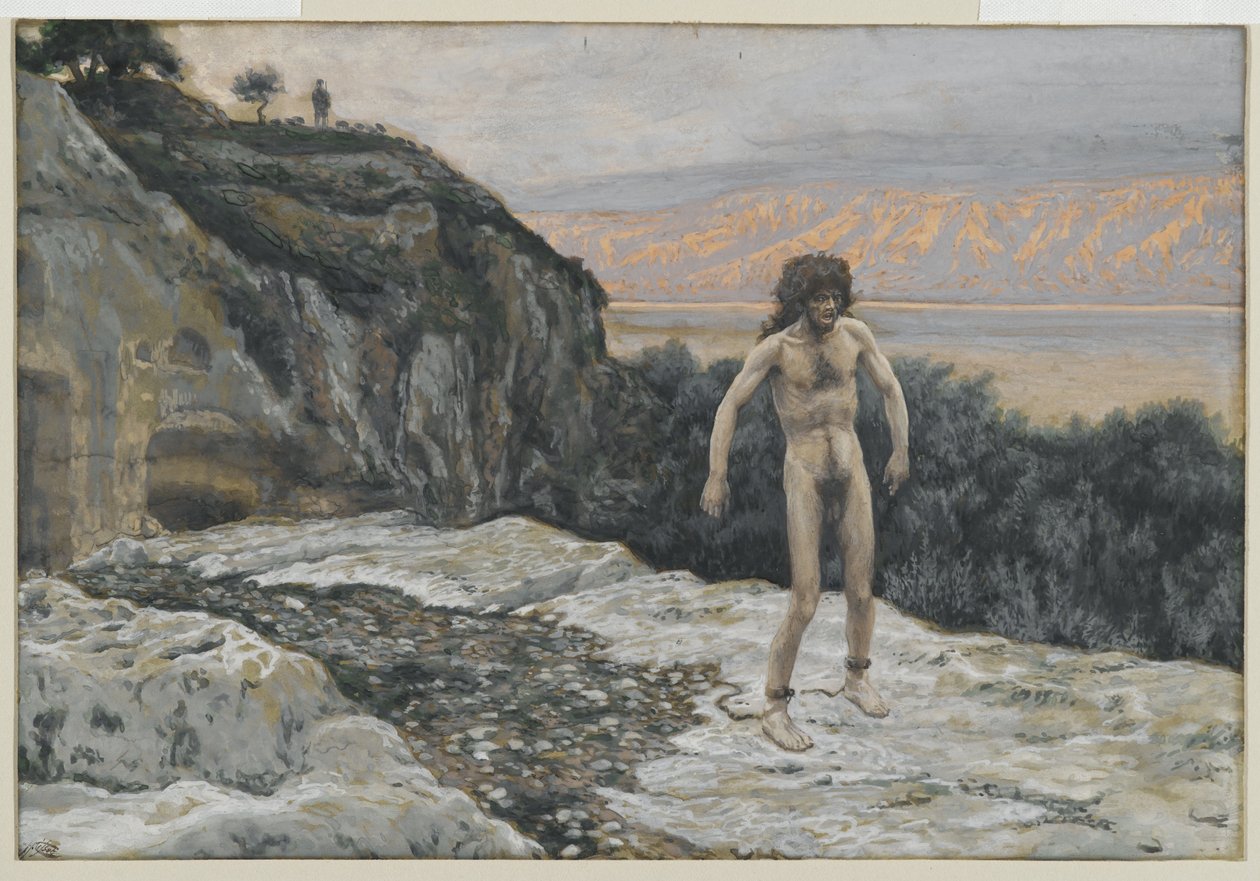 A nevem Légió, illusztráció az Urunk Jézus Krisztus életéből (wc grafit fölött, papíron) alkotó: James Jacques Joseph Tissot