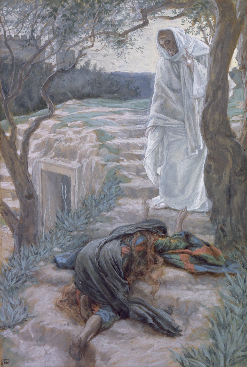 Noli Me Tangere, illusztráció a Krisztus életéhez, 1884-96 körül (wc és gouache kartonon) alkotó: James Jacques Joseph Tissot